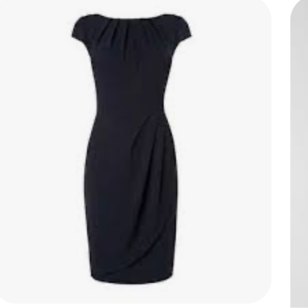 LK Bennett Navy Midi Dress